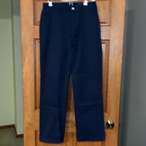 Vineyard vines flat front Club Pant Navy Blue Khakis - Picture 1 of 5